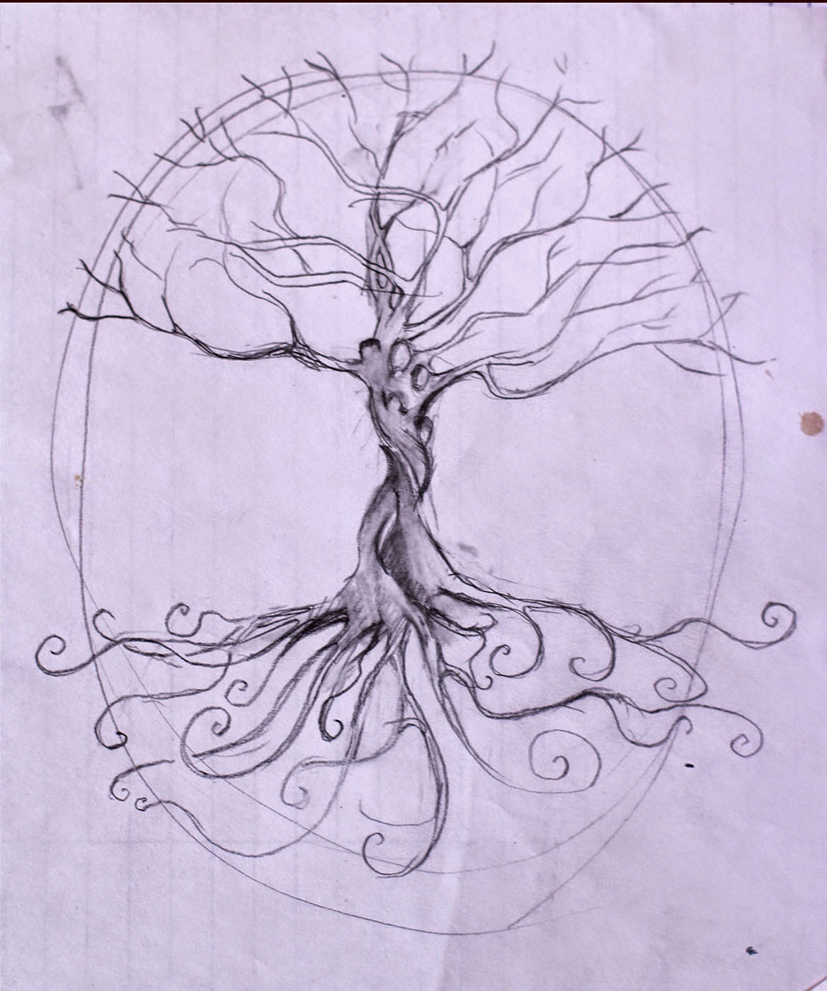 1168x1400 Tree Of Life - Mural Sketches