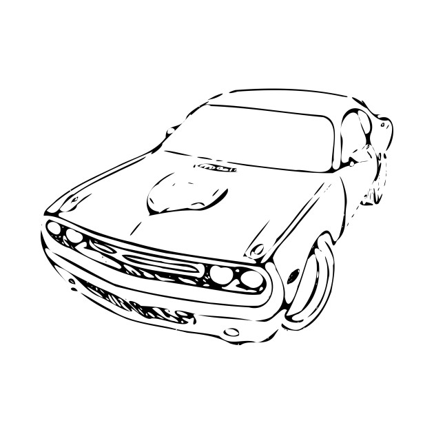 630x630 Limited Edition. Exclusive Muscle Car Sketch - Muscle Car Sketch