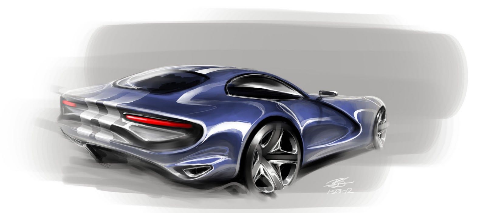 1600x702 Muscle Car Concept Sketch Follow My Moto Sketches Board - Muscle Car Sketch