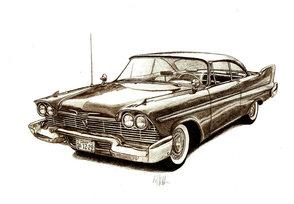 1024x712 Muscle Car Sketches Amp Auto Art - Muscle Car Sketch