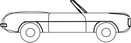 458x152 Powerful Muscle Car Drawings For Beginners - Muscle Car Sketch