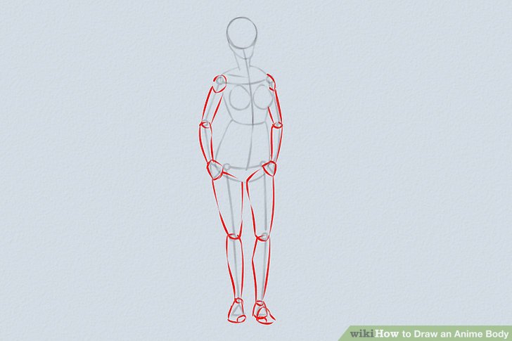 728x485 5 Ways To Draw An Anime Body - Muscular Body Sketch