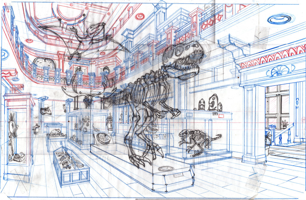 1024x669 Museum Sketch By Legrosclown - Museum Sketch