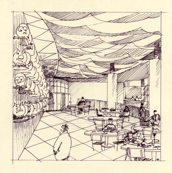 553x557 Art And Design Studios Rendering Portfolio - Museum Sketch