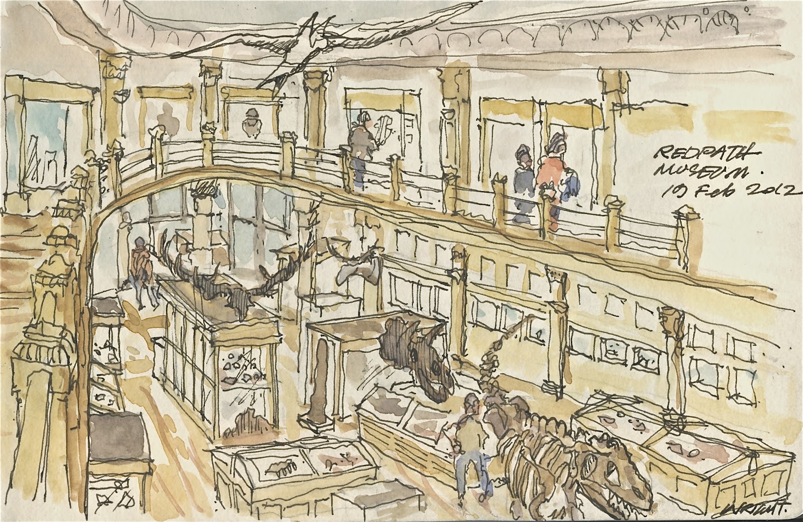 1600x1040 Sketch Journal Redpath Museum - Museum Sketch