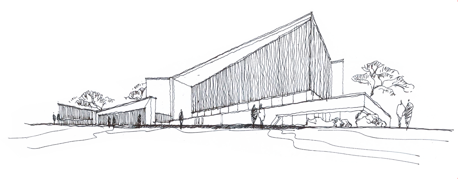 1582x619 Gallery Of Lvdu Living Art Museum Jhd Architects - Museum Sketch