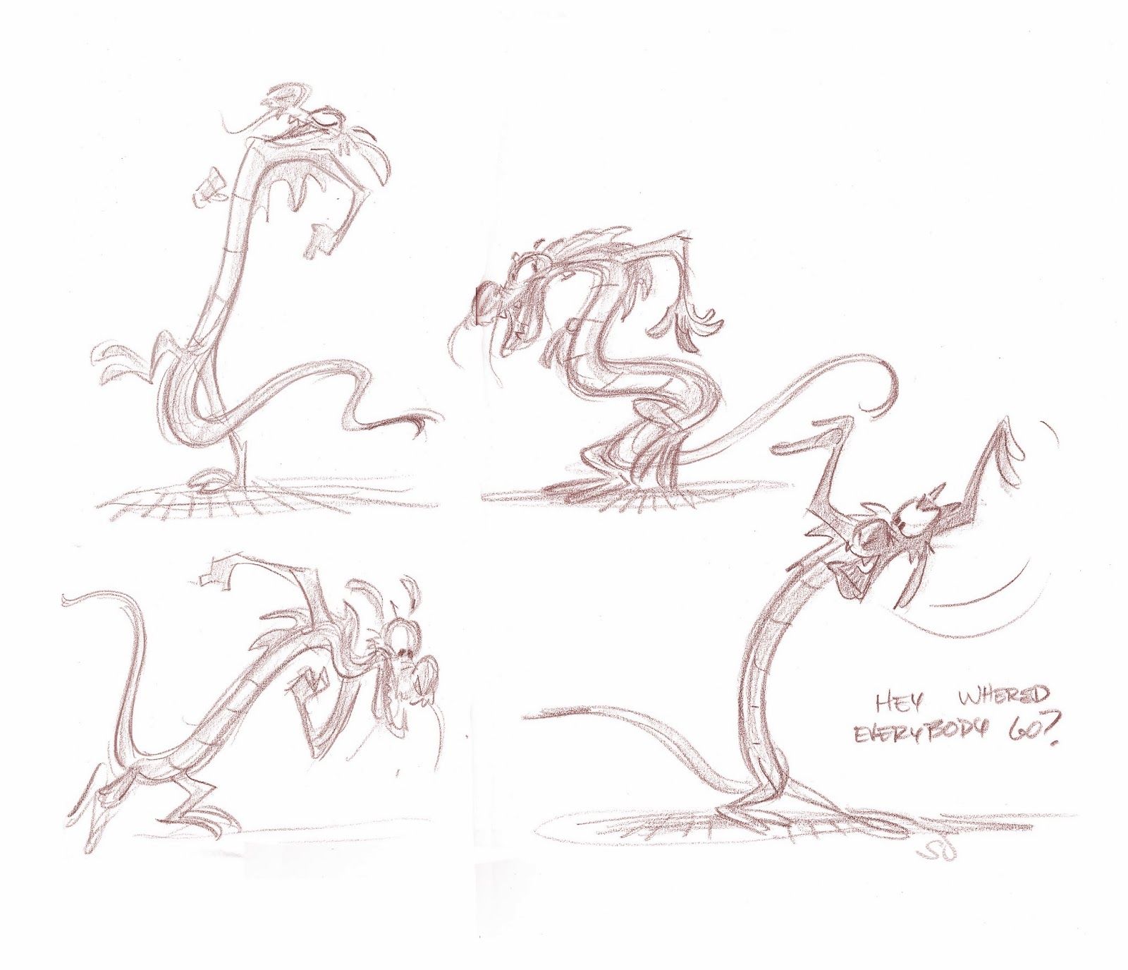 1600x1375 Mushu Httpskipjonesanimation.blogspot.ie Character Design - Mushu Sketch