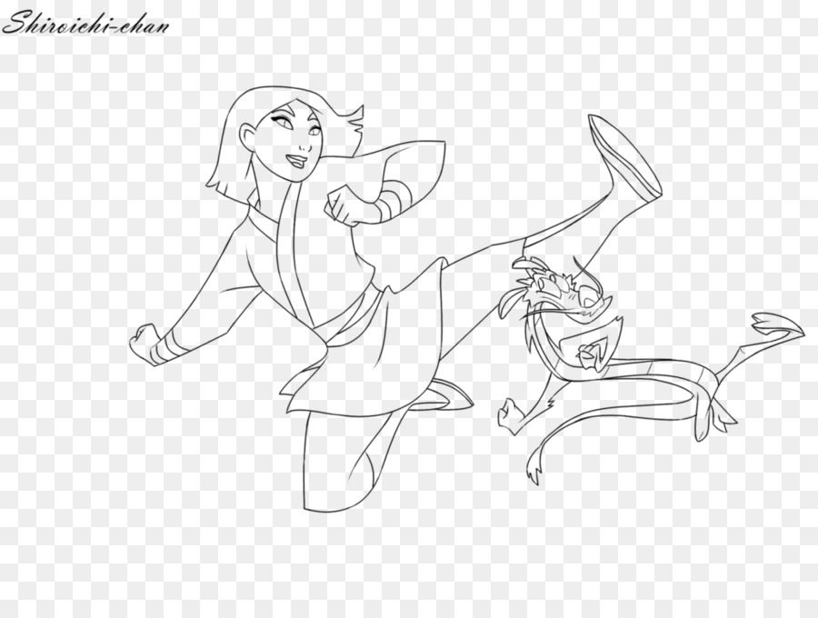 900x680 Drawing Line Art Finger Sketch - Mushu Sketch