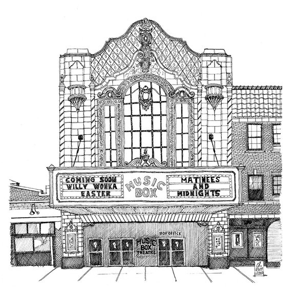 570x570 Music Box Theatre Etsy - Music Box Sketch