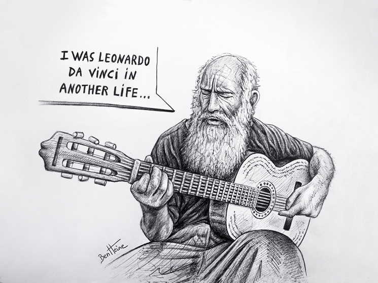 745x558 Ben Heine Art And Music Blog Recent Ballpoint Pen Sketches - Music Sketches