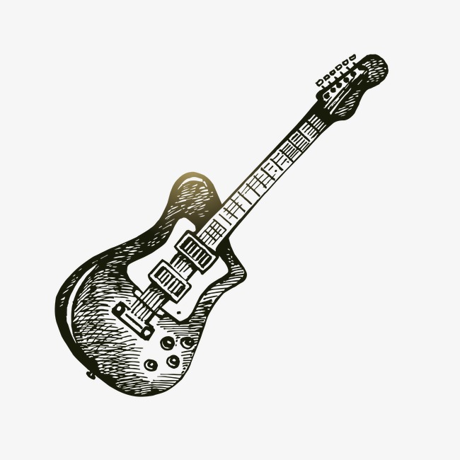 650x650 Guitar Sketch, Guitar Vector, Sketch Vector, Guitar Png And Vector - Musical Instruments Sketch