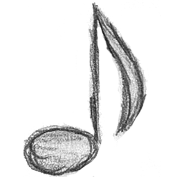 256x256 Drawn Music Notes Sketch 29 - Musical Notes Sketch