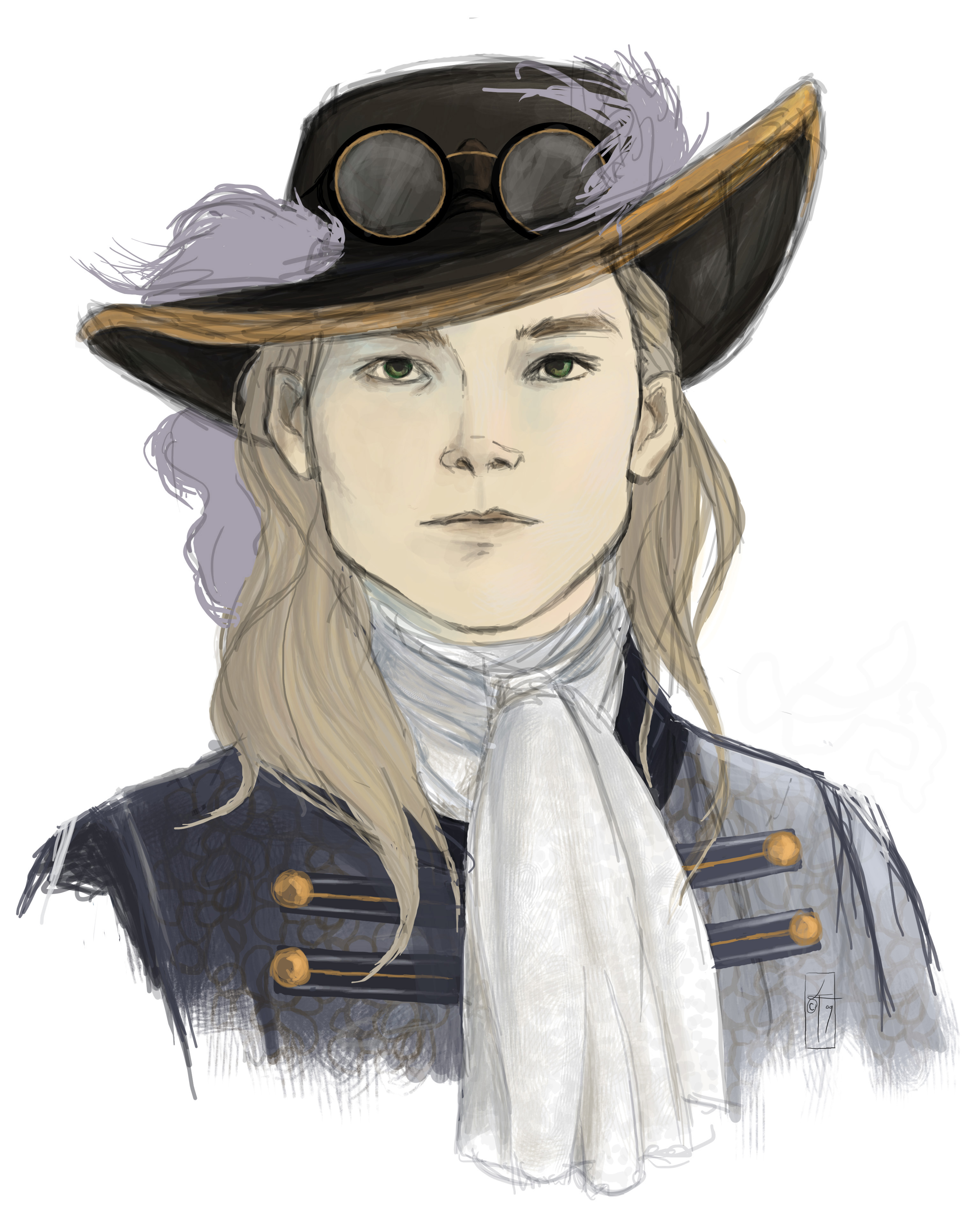 3022x3863 Laura Tolton Art - Musketeer Sketch