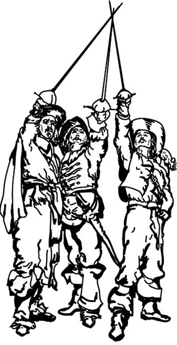 354x690 The Three Who Do You Write With The Write Stuff - Musketeer Sketch