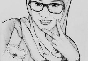 300x210 Muslim Girl Face Sketch - Muslim Girl Sketch