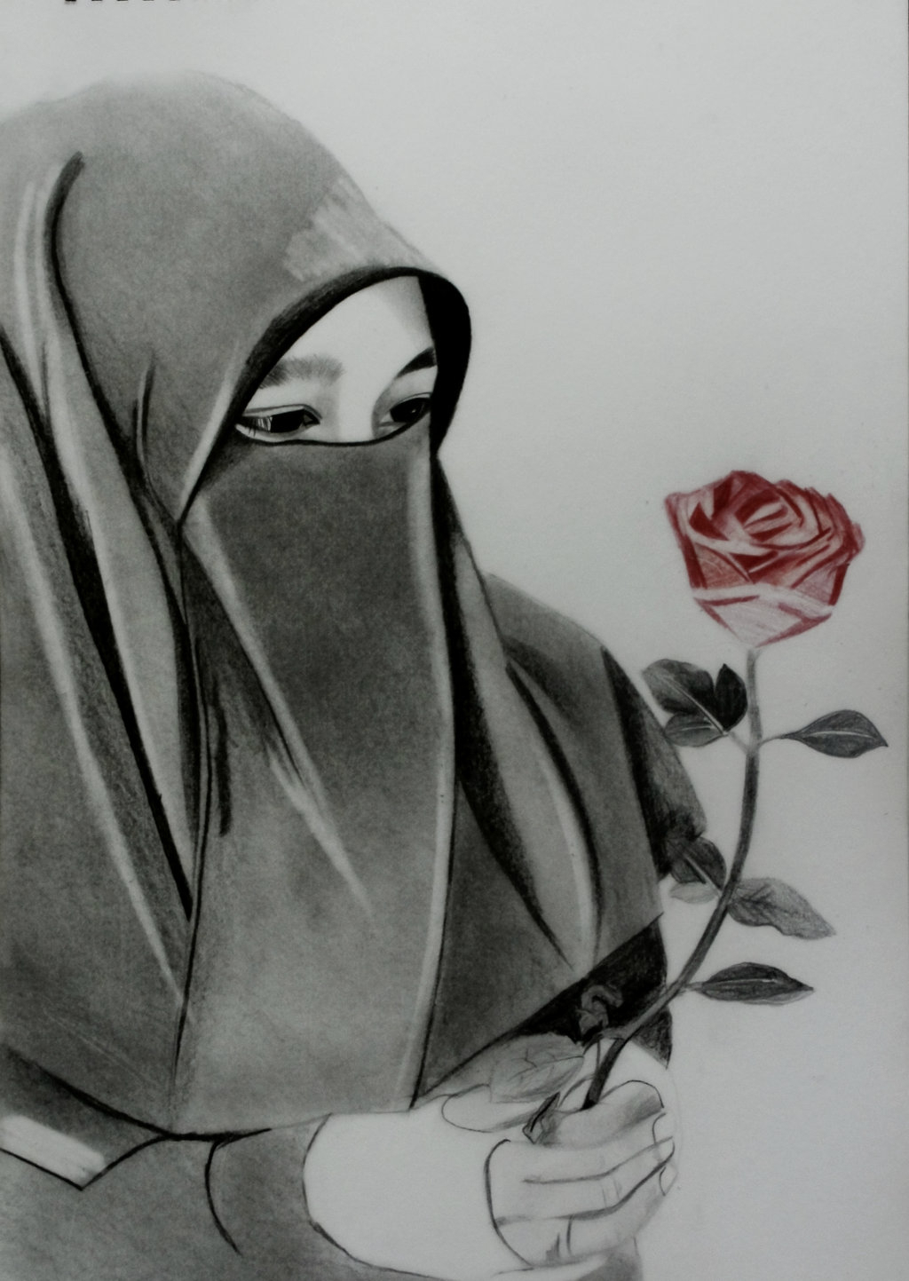  Muslim  Girl Sketch at PaintingValley com Explore 