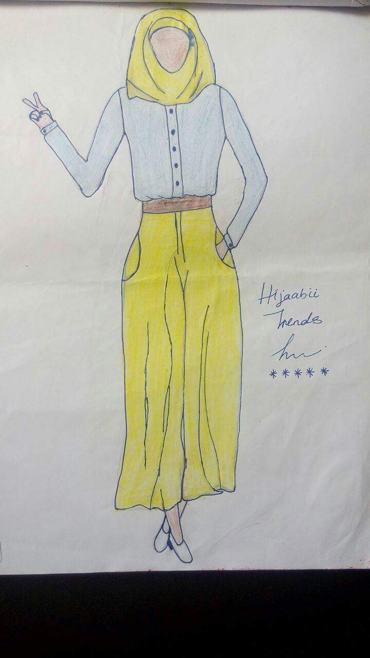 720x1280 Muslim Fashion - Muslimah Sketch