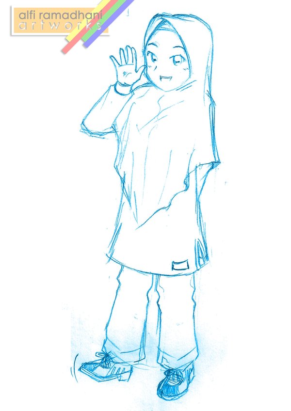 600x848 Muslimah Oc 2.0 - Muslimah Sketch