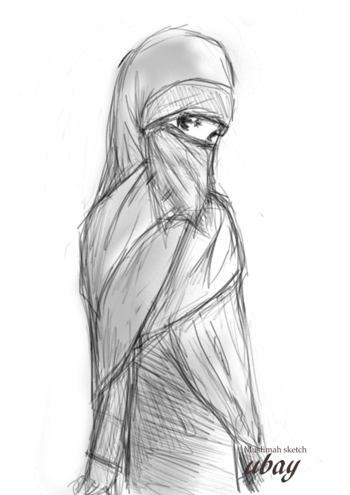 509x720 Muslimah Sketch Purda By Ubay92 - Muslimah Sketch