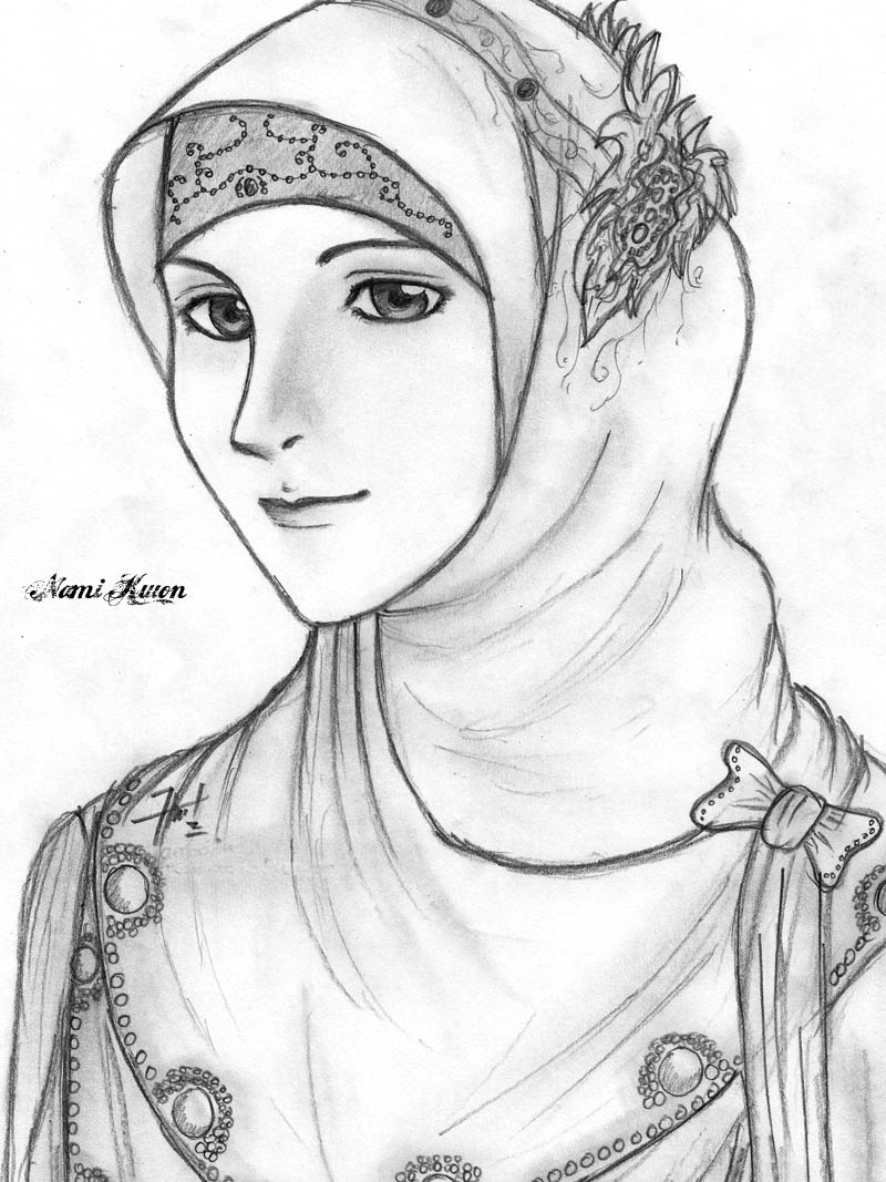 Muslimah Sketch at Explore collection of Muslimah