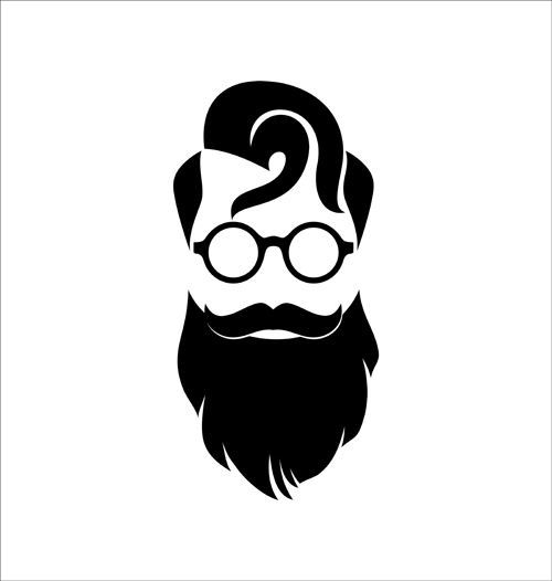 500x526 Drawn Beard Hipster Beard - Mustache Sketch