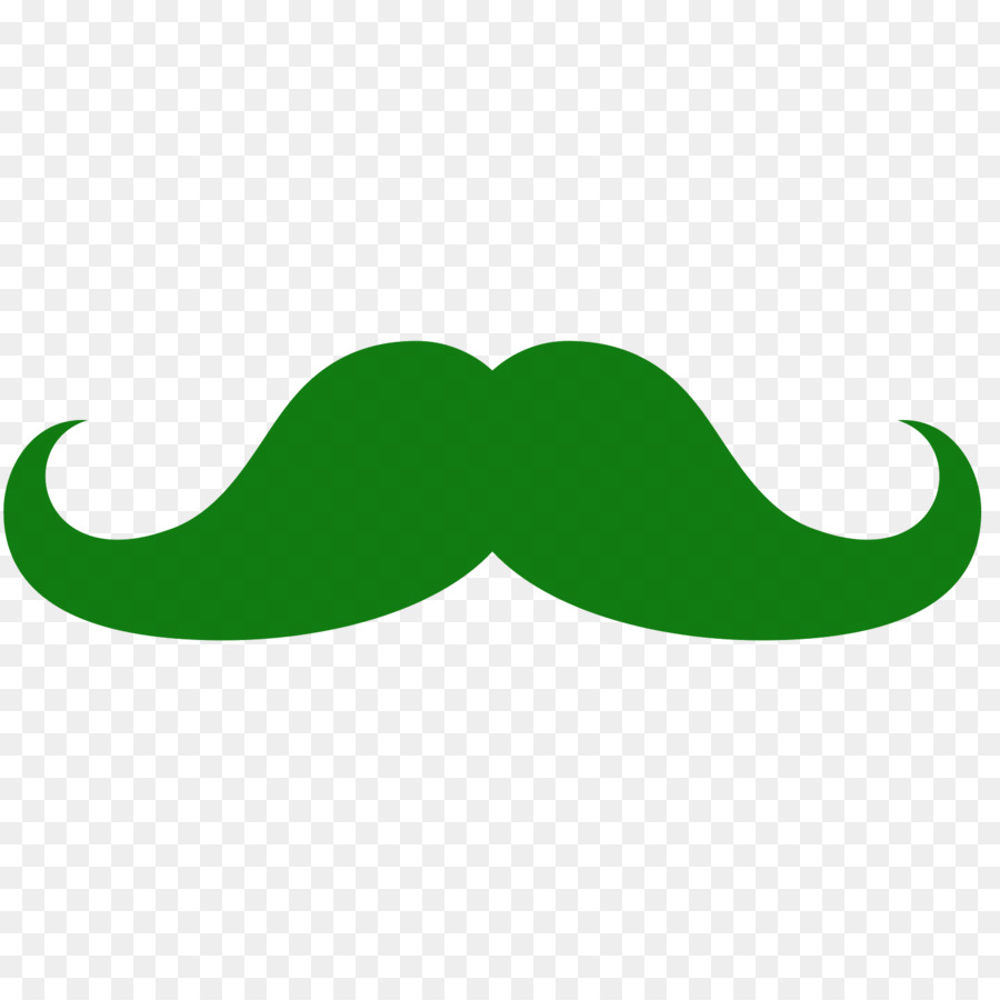 900x900 Green Line Clip Art - Mustache Sketch