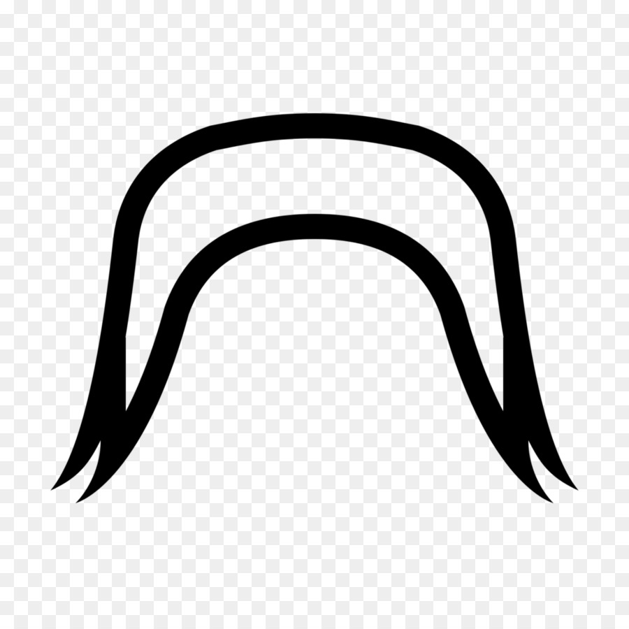 900x900 Walrus Moustache Computer Icons Clip Art - Mustache Sketch