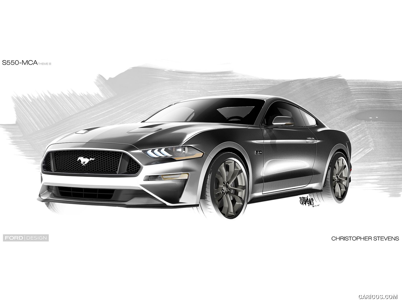 1600x1200 2018 Ford Mustang - Mustang Gt Sketch