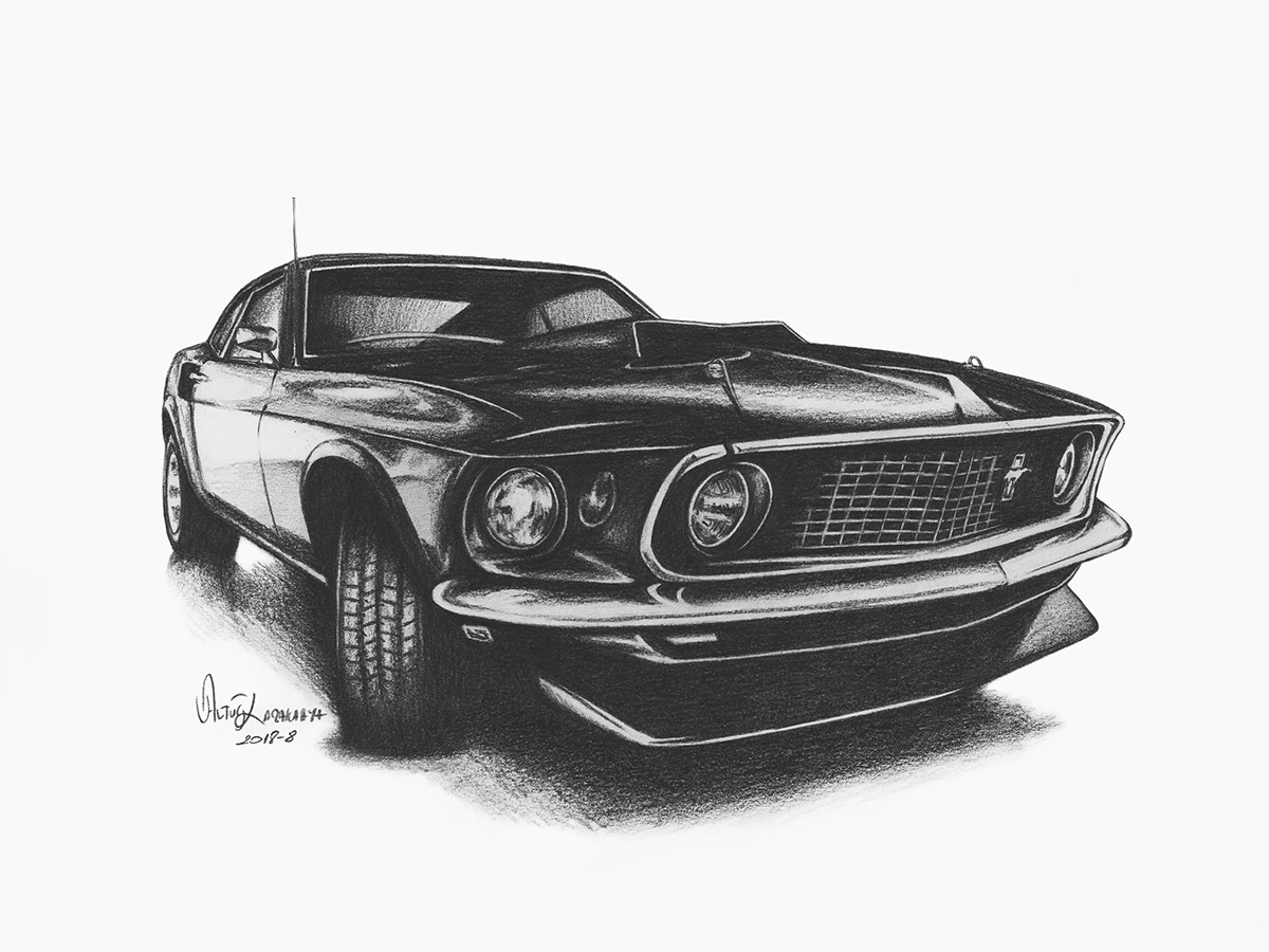 1200x900 Ford Mustang Shelby - Mustang Sketch