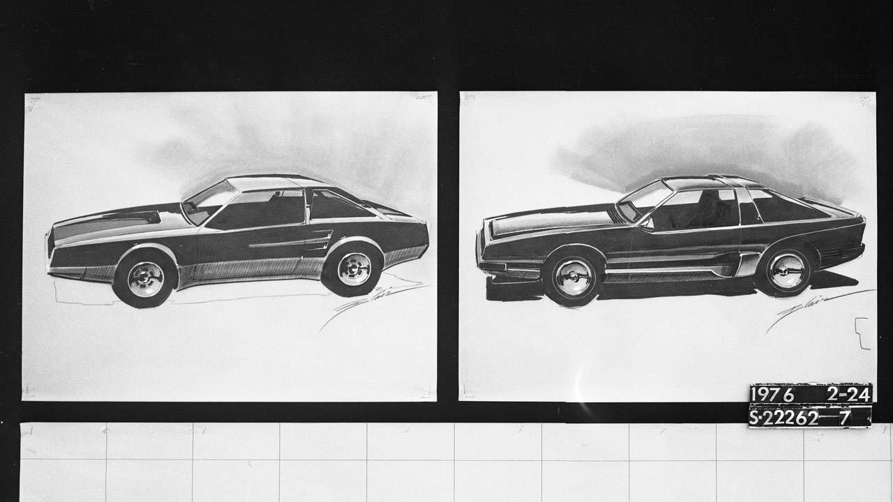 1280x720 Fox Body Ford Mustang Sketch To Production - Mustang Sketch