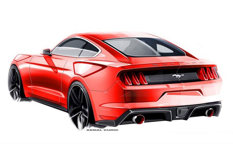 802x495 Taking The All New Ford Mustang From Sketch To Production Car - Mustang Sketch