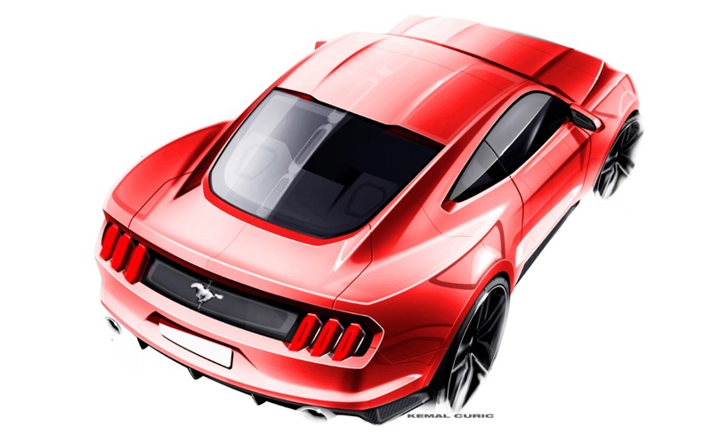 800x489 The All New Mustang From Sketch To Production - Mustang Sketch