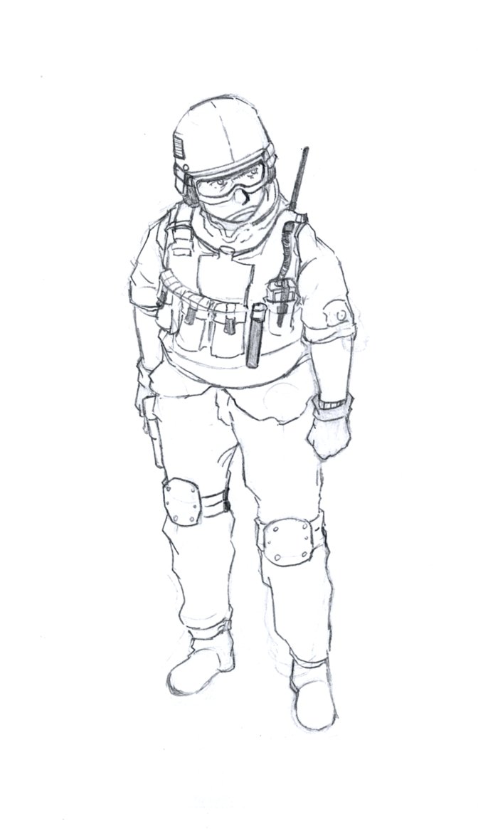 686x1165 Mw3 Guy By Leatricee - Mw3 Sketch