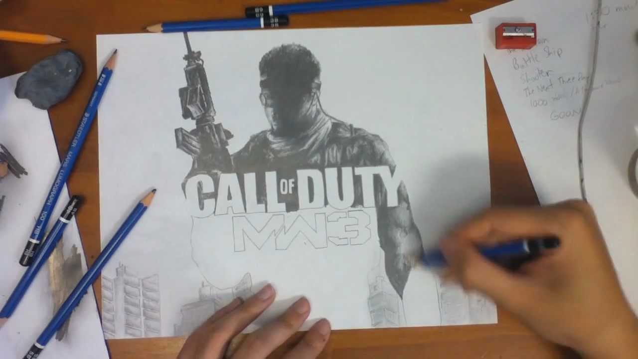 1280x720 Mw3 Speed Art Pencil Drawing - Mw3 Sketch