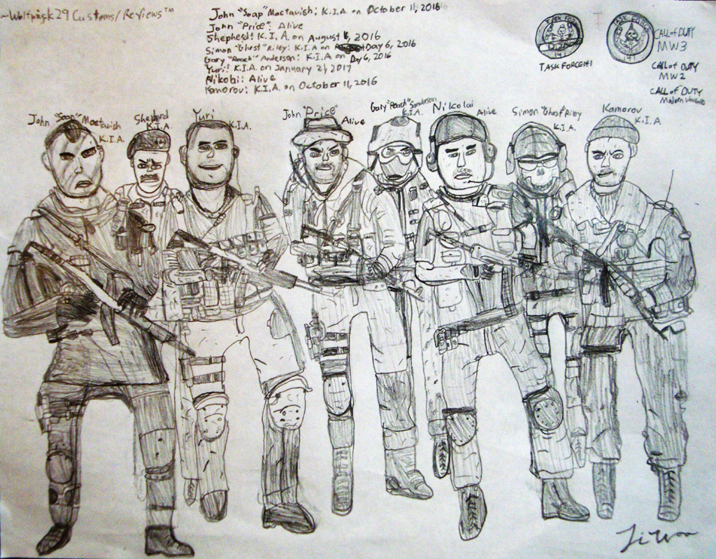 1024x799 Task Force 141 Mw1 Mw3 This Is The Entry To Amazing Art - Mw3 Sketch