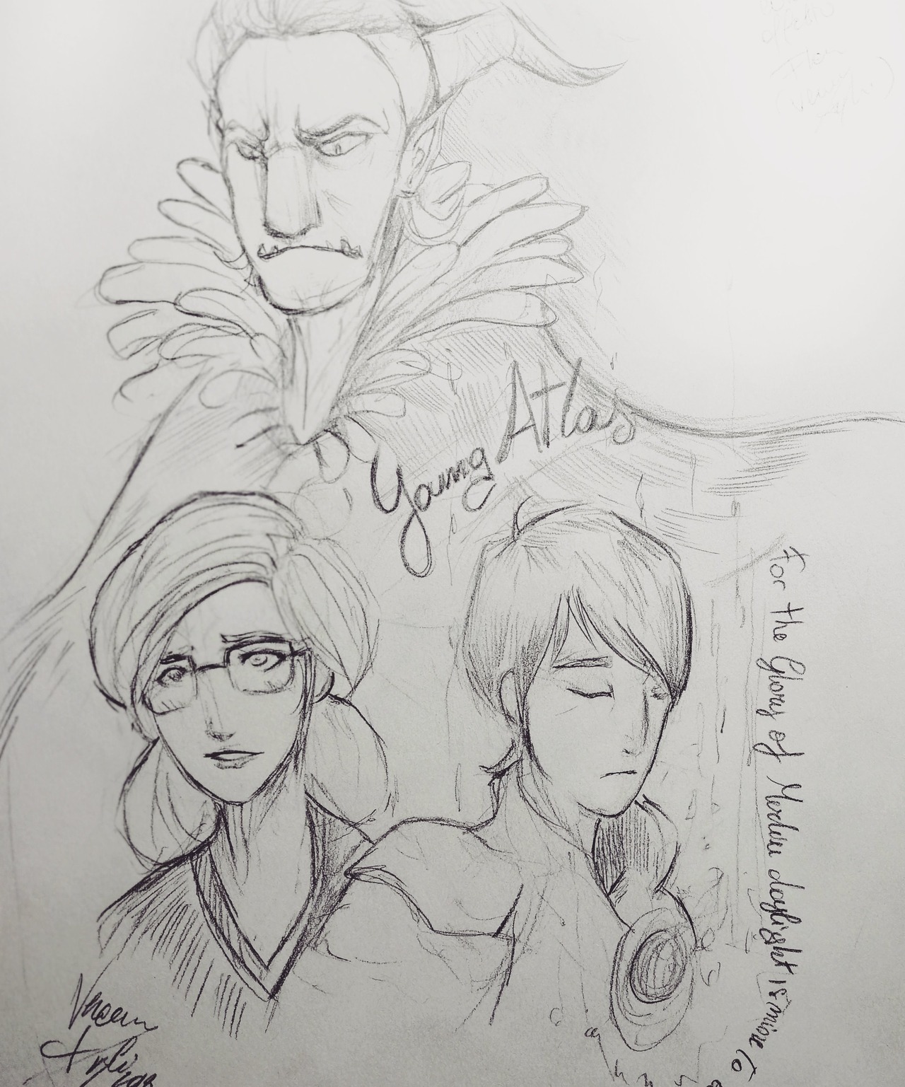 1280x1537 Knife Family Sketch. I Did This Some Months Ago, - My Family Sketch