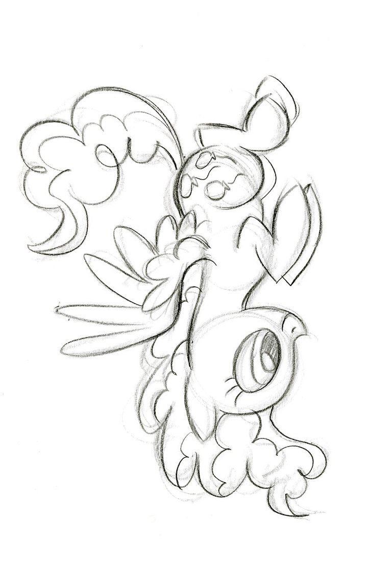 723x1105 Sketch Of Pinkie Pie My Little Pony, Friendship Is Magic - My Little Pony Friendship Is Magic Sketches