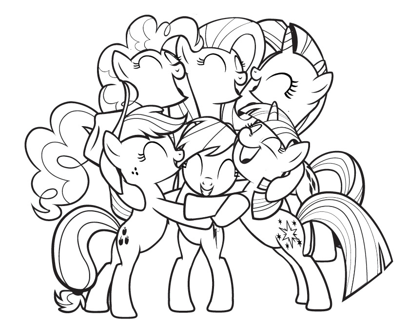 839x657 Free Printable My Little Pony Coloring Pages For Kids - My Little Pony Friendship Is Magic Sketches