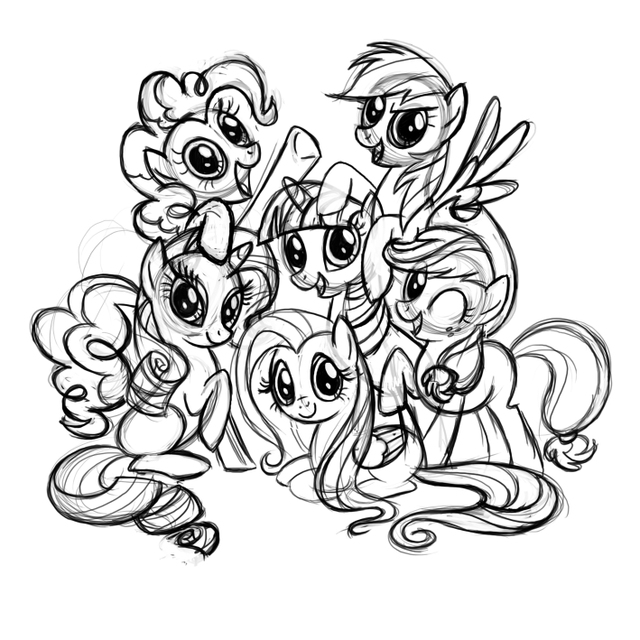 My Little Pony Sketch at PaintingValley.com | Explore collection of My ...