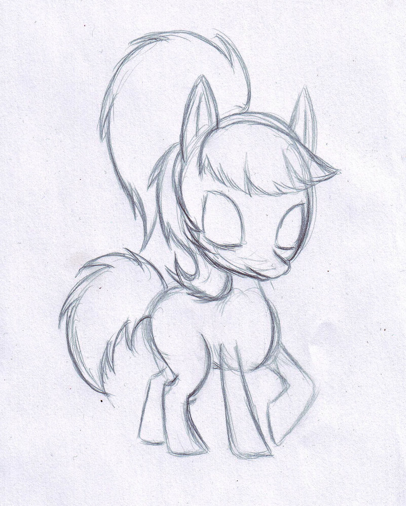 801x998 My Little Pony, Sketch By Nynaace - My Little Pony Sketch