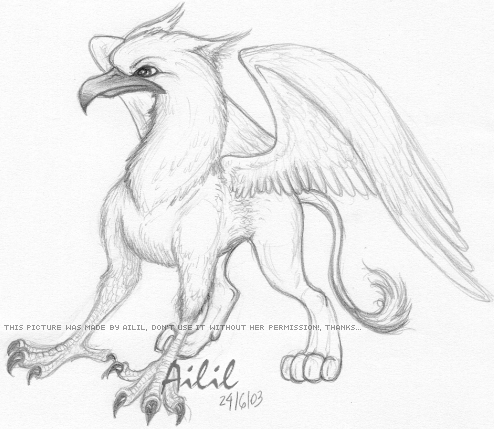 494x429 Mystical Creature By Ailil - Mystical Sketch