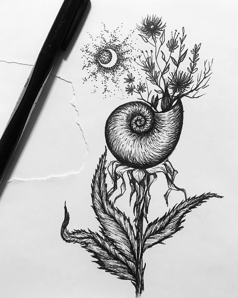 820x1024 Snow Day Doodles - Mystical Sketch