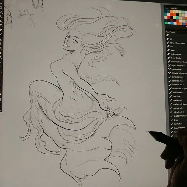 640x640 Wacom On Twitter Mystical Sketch By @danhowardart - Mystical Sketch