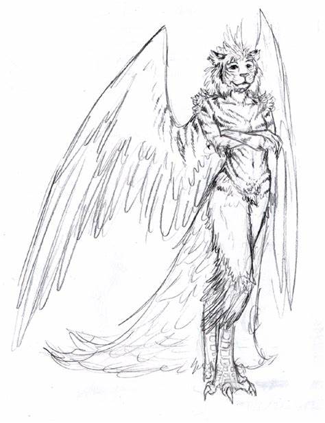 474x617 Pencil Drawings Of Mythical Creatures. Mystical Creature Pencil - Mythical Creatures Sketches