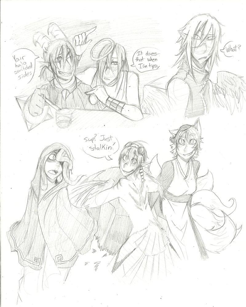 800x998 Mythical Mayhem Sketches By Pockybloo - Mythical Sketches