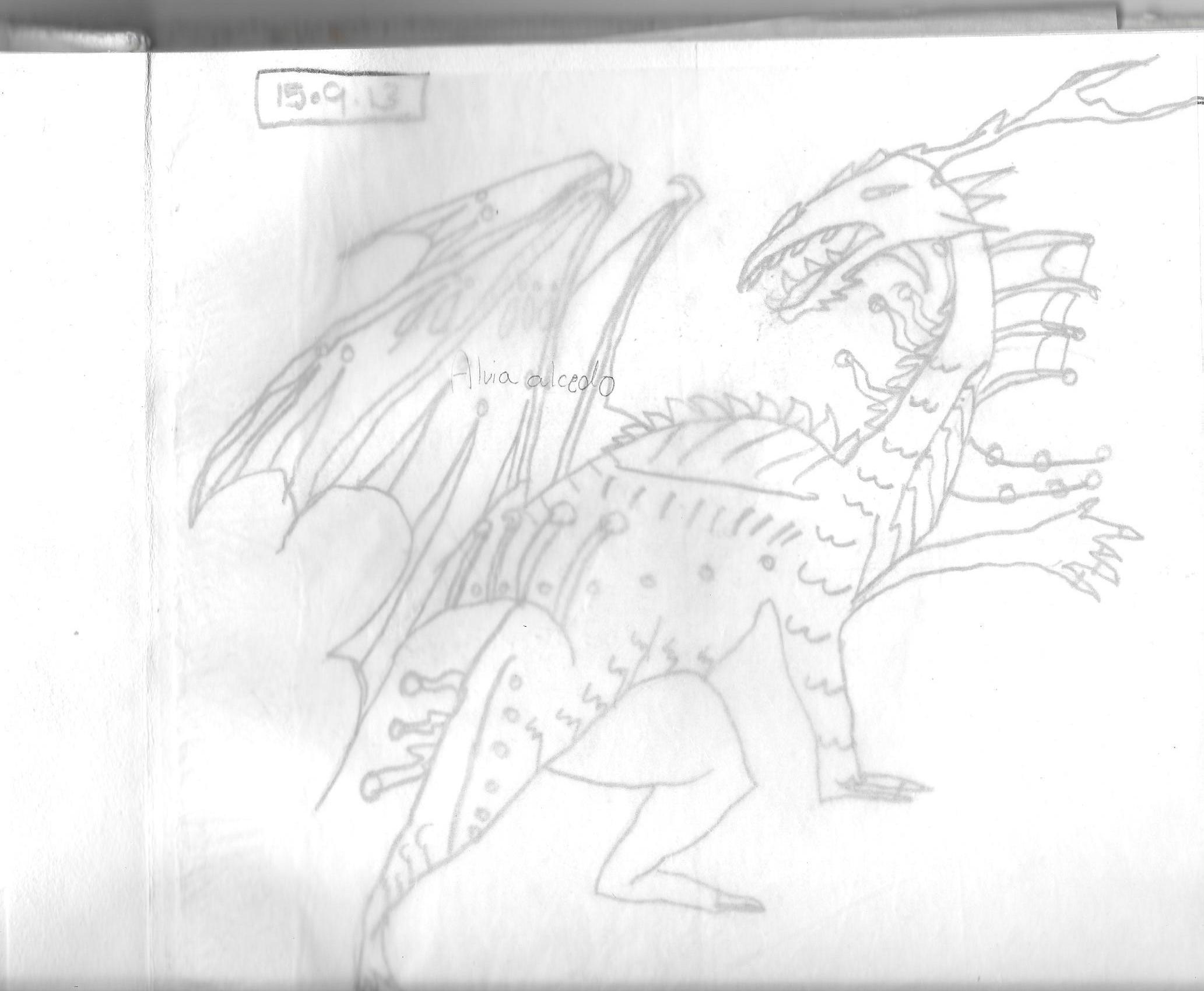2065x1700 Pencil Sketches Of Dragon Dragonsandmorebyrish - Mythical Sketches