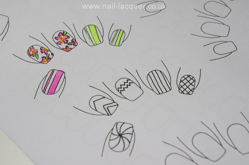 795x528 Download Printable Nail Art Templates Beauty Nail - Nail Art Sketch