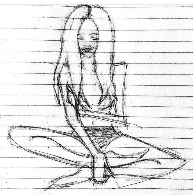640x647 Namaste Superfluously Flawed - Namaste Sketch