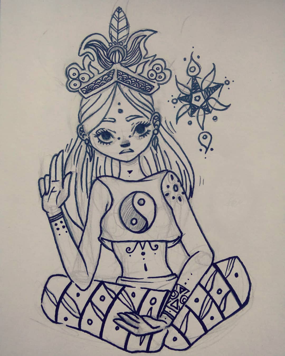 1080x1350 Collabartists - Namaste Sketch