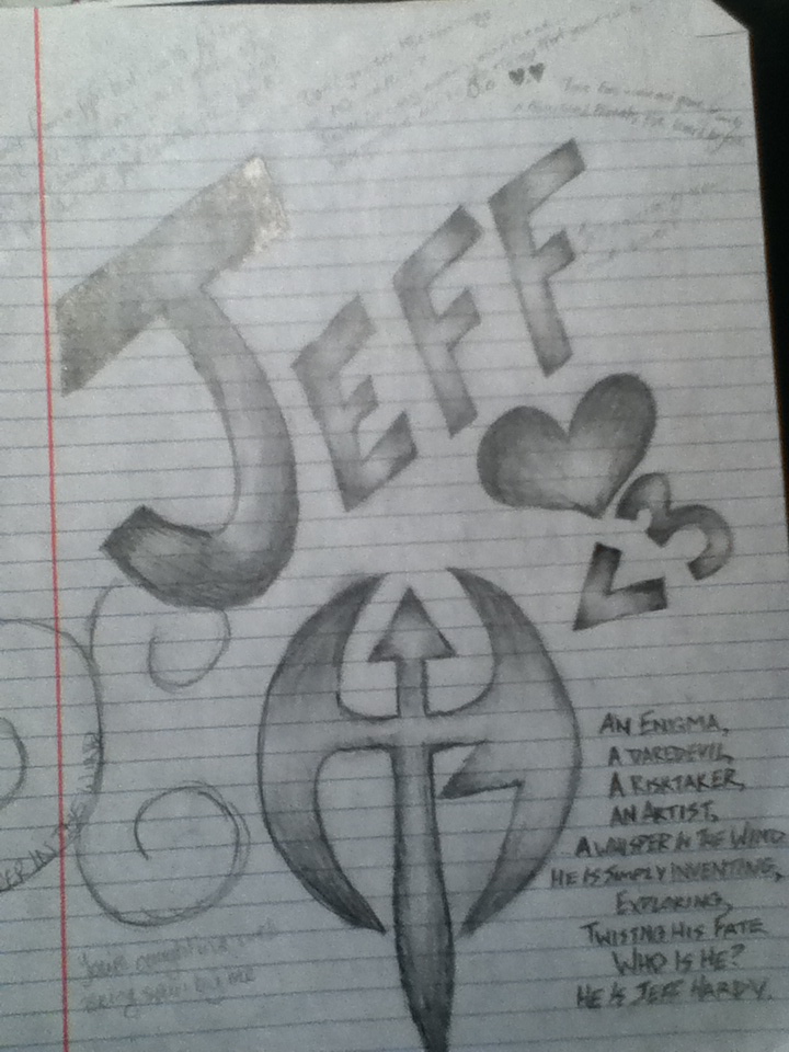 720x960 Jeff Hardy Name Sketch By Im A Horror Freak - Name Sketch